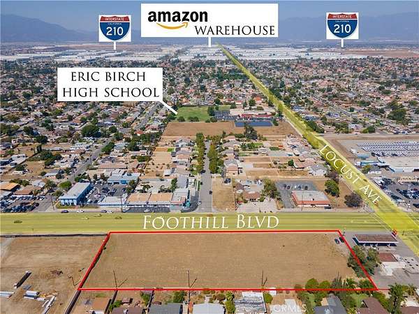 2 Acres of Mixed-Use Land for Sale in Fontana, California