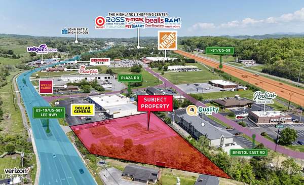 1.63 Acres of Commercial Land for Sale in Bristol, Virginia