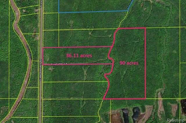 126 Acres of Recreational Land for Sale in Ontonagon, Michigan