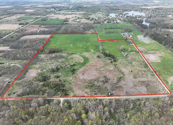 112 Acres of Land with Home for Sale in Owosso, Michigan