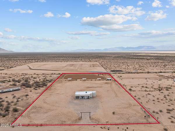 5 Acres of Land with Home for Sale in Aguila, Arizona