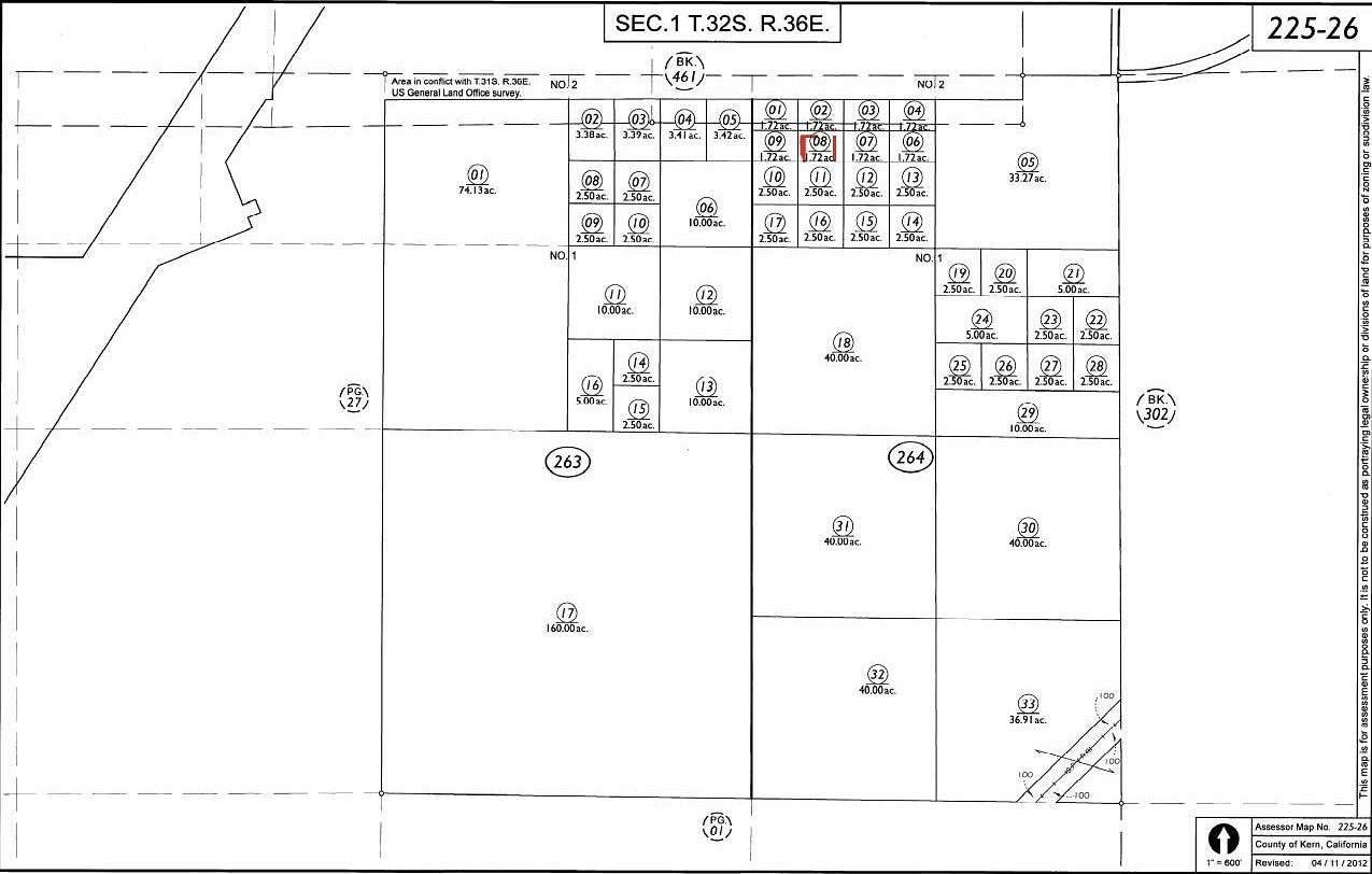 1.72 Acres of Residential Land for Sale in Mojave, California