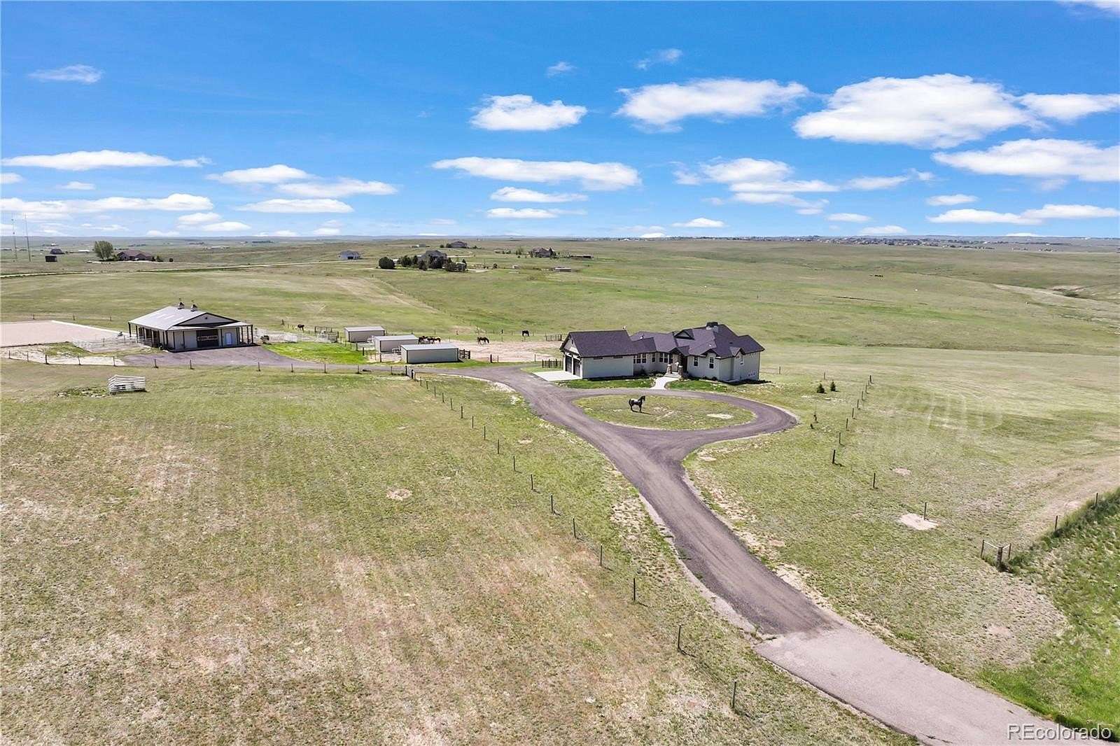 35.1 Acres of Land with Home for Sale in Elizabeth, Colorado