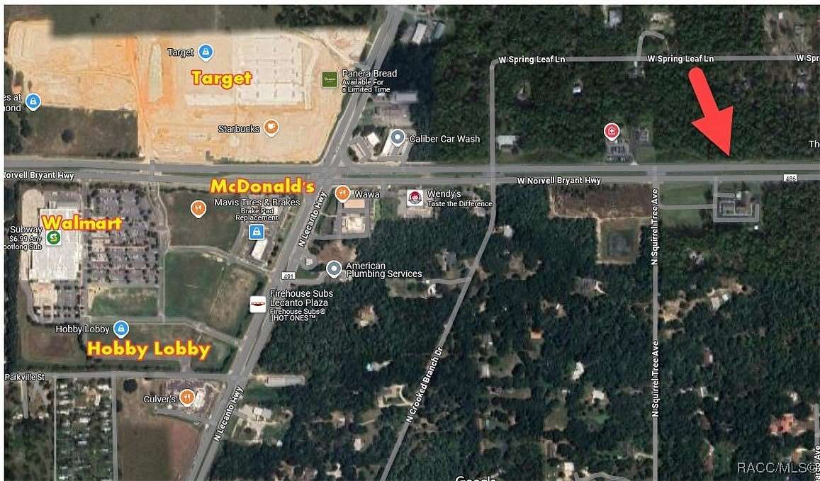 1.15 Acres of Commercial Land for Sale in Lecanto, Florida