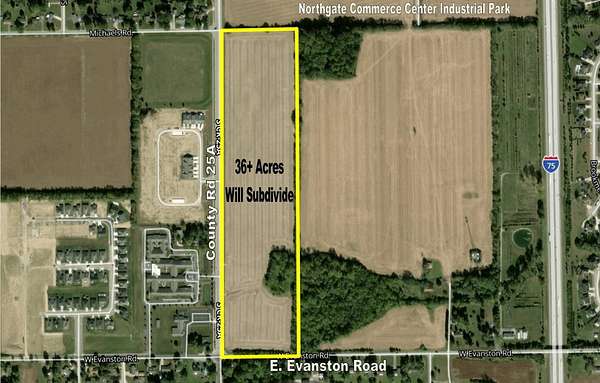 36.4 Acres of Commercial Land for Sale in Tipp City, Ohio