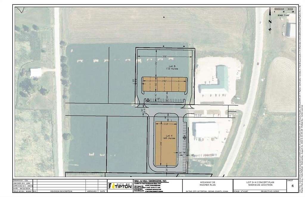 1.65 Acres of Commercial Land for Sale in Tipton, Iowa