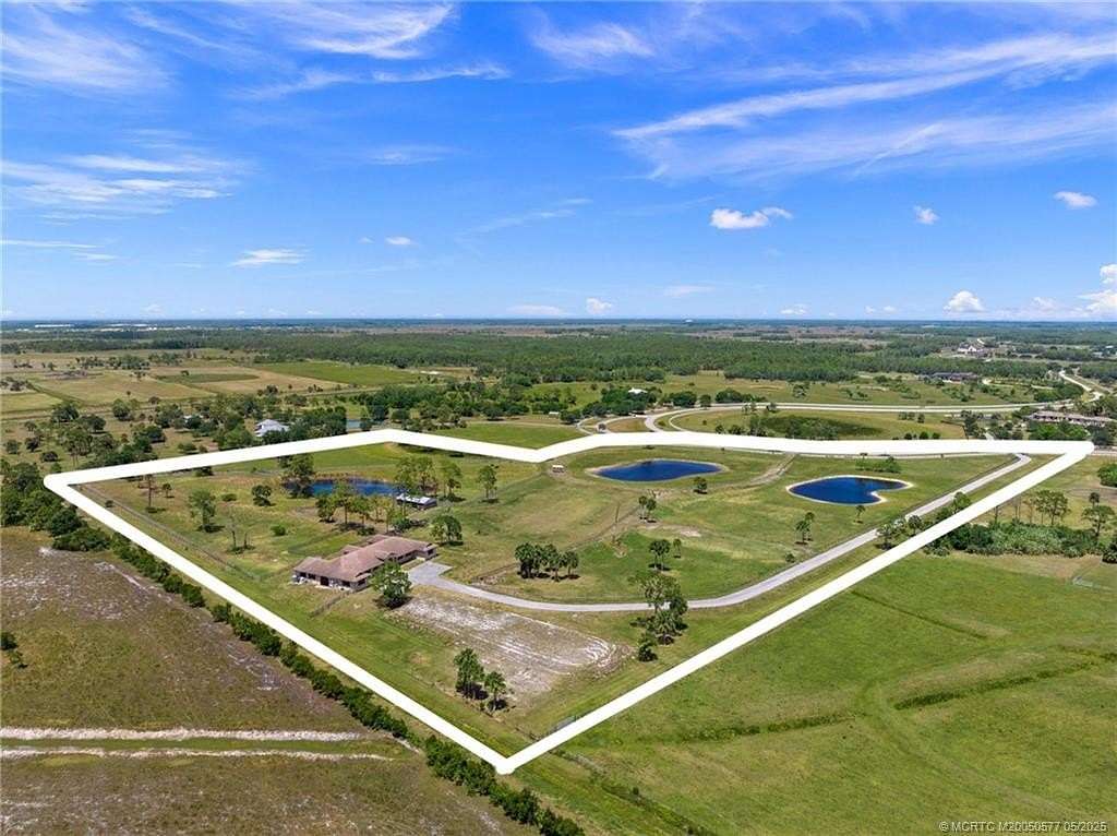 20 Acres of Agricultural Land with Home for Sale in Stuart, Florida