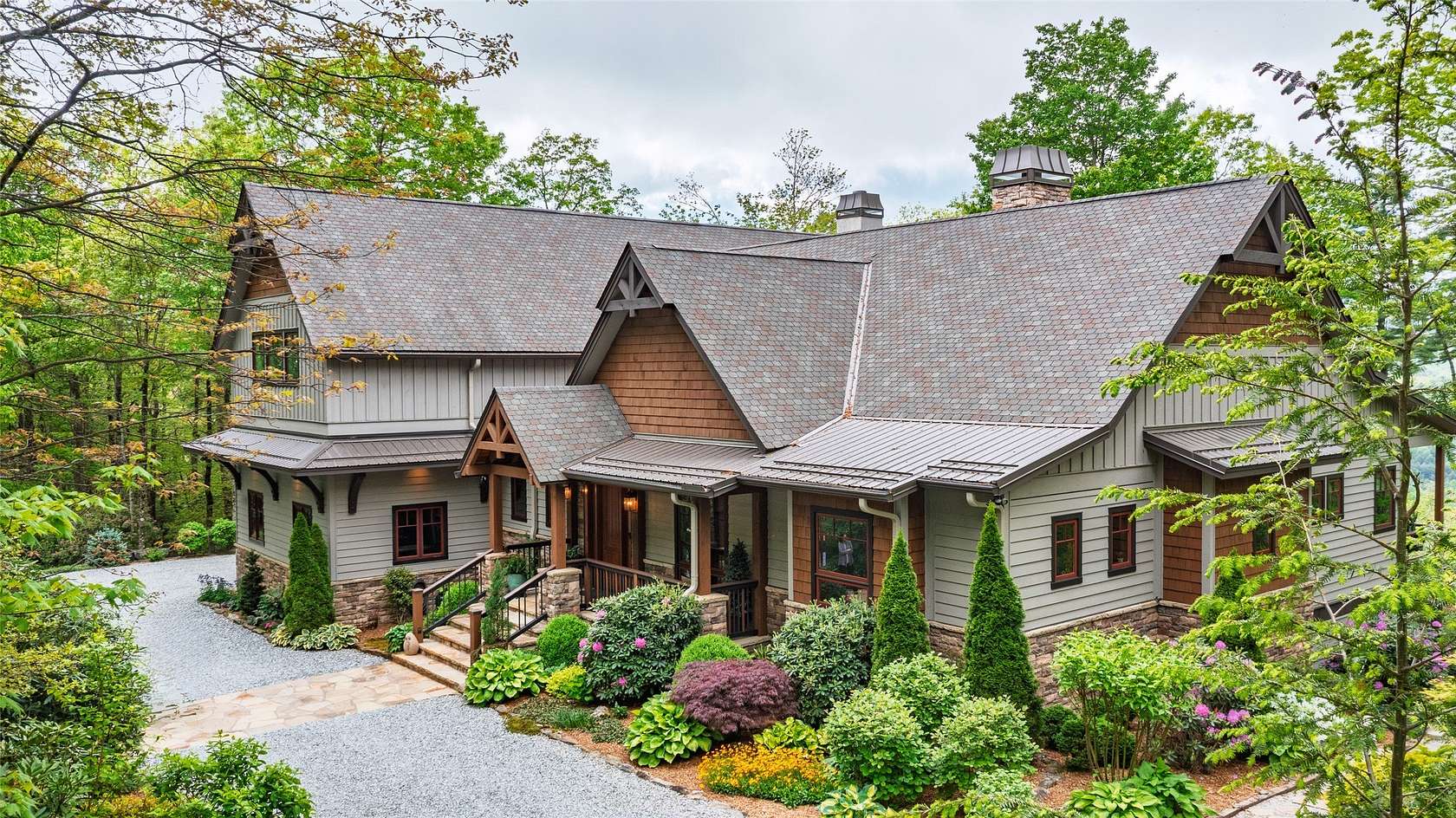 11.4 Acres of Recreational Land with Home for Sale in Sapphire, North Carolina