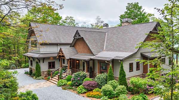 11.4 Acres of Recreational Land with Home for Sale in Sapphire, North Carolina