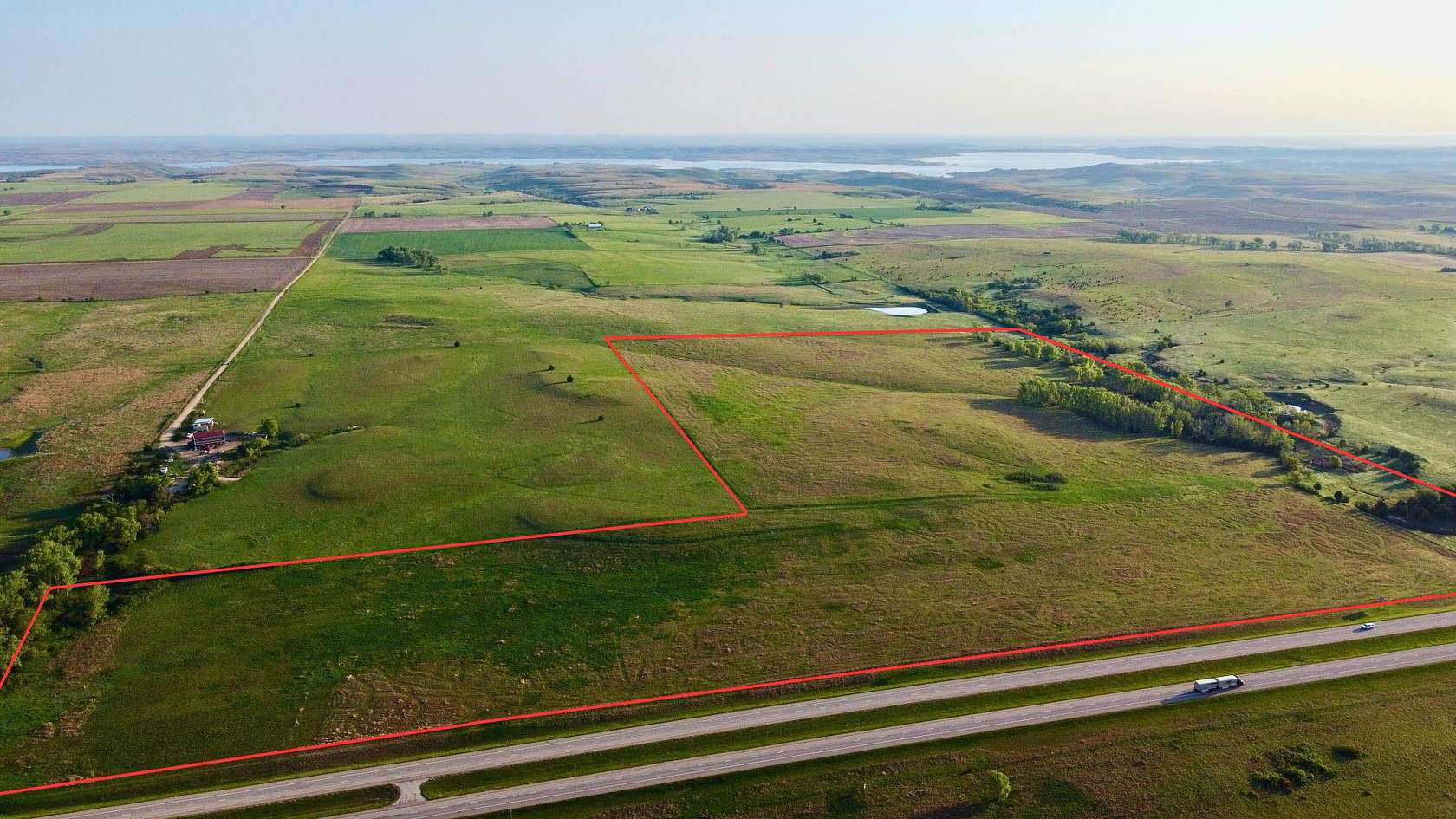 90 Acres of Recreational Land & Farm for Sale in Dorrance, Kansas