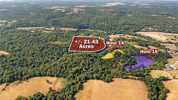 21.4 Acres of Agricultural Land for Sale in Pea Ridge, Arkansas