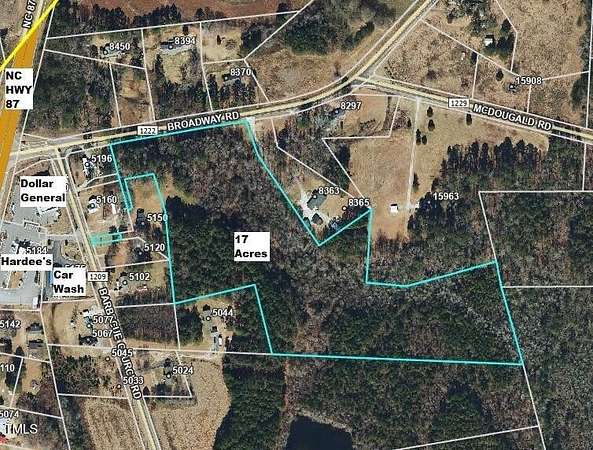 17 Acres of Land for Sale in Sanford, North Carolina