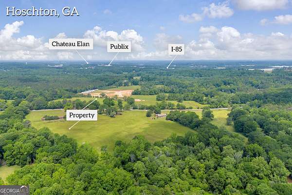 58.9 Acres of Improved Land for Sale in Hoschton, Georgia