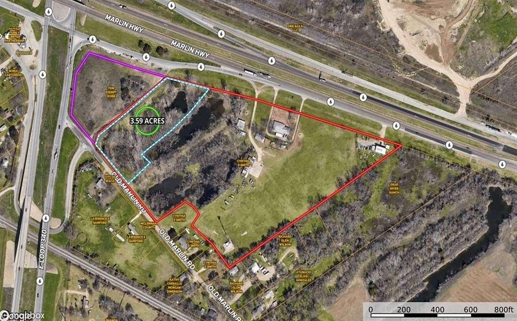 3.59 Acres of Commercial Land for Sale in Waco, Texas