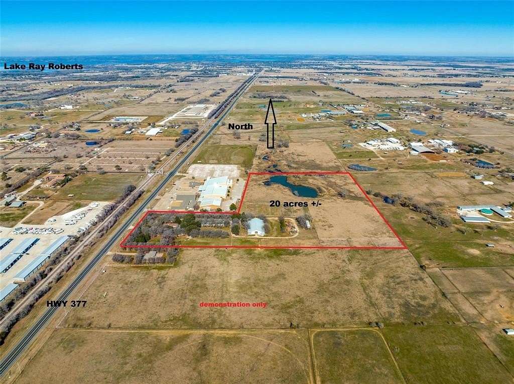 20.6 Acres of Improved Land for Sale in Pilot Point, Texas