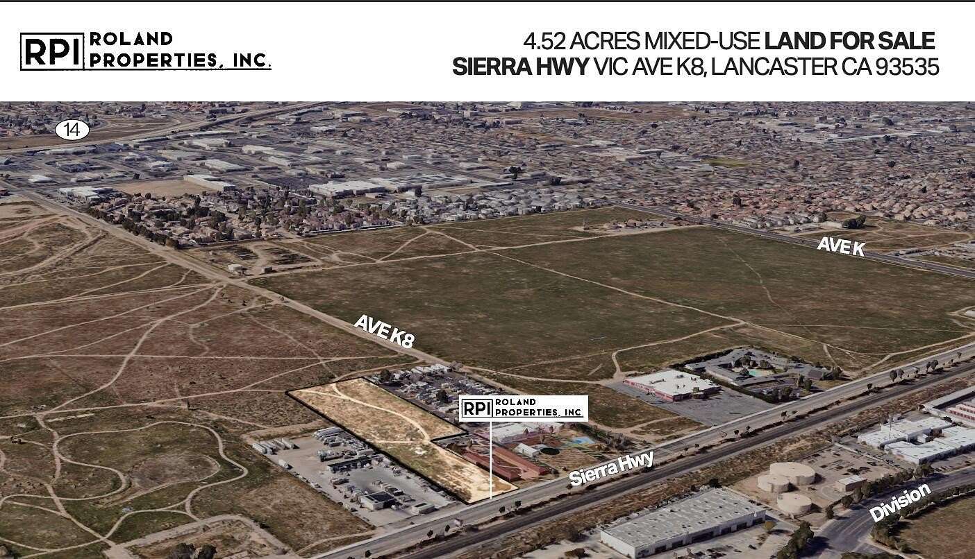 4.52 Acres of Land for Sale in Lancaster, California