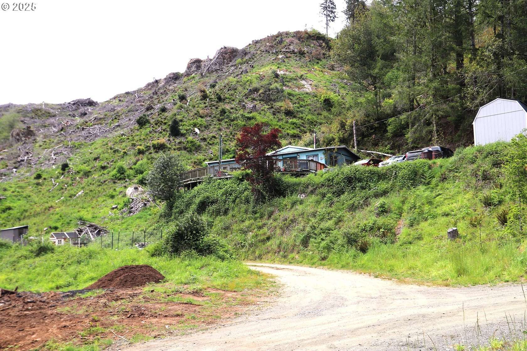 8.28 Acres of Land with Home for Sale in Coos Bay, Oregon