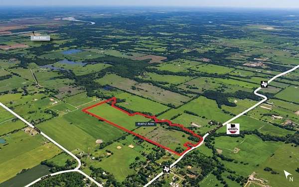 93.9 Acres of Land for Sale in Ravenna, Texas