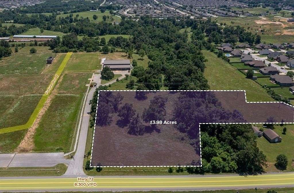 4 Acres of Commercial Land for Sale in Centerton, Arkansas