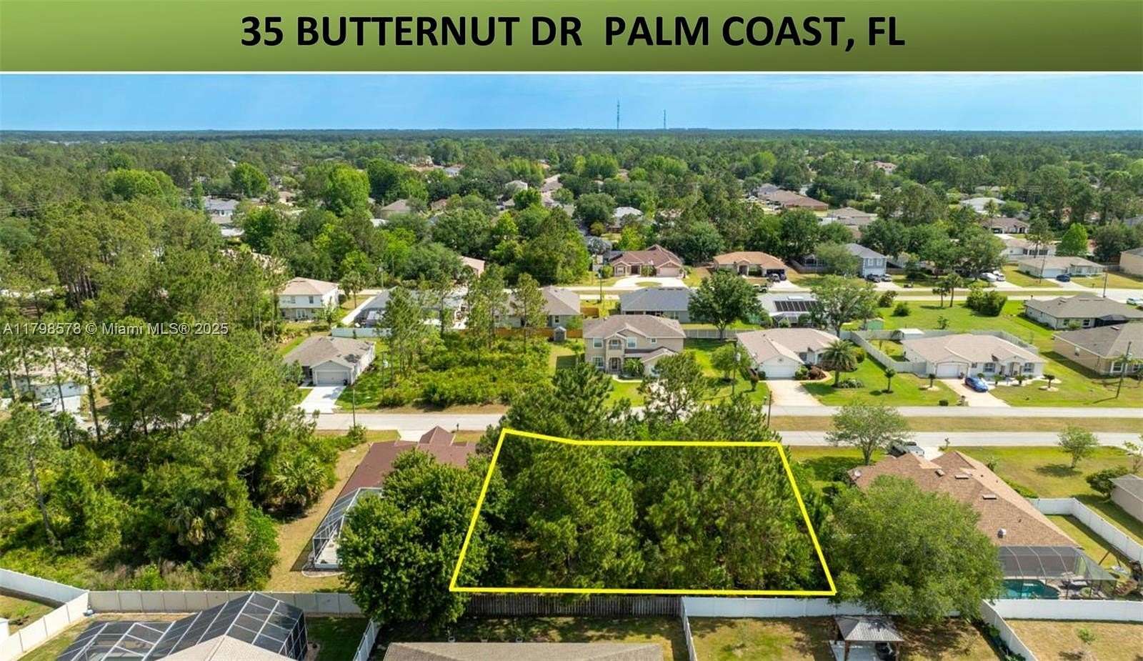 0.23 Acres of Residential Land for Sale in Palm Coast, Florida