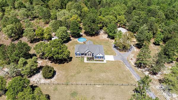 11.5 Acres of Land with Home for Sale in Camden, South Carolina