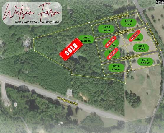 1.53 Acres of Residential Land for Sale in Lexington, South Carolina