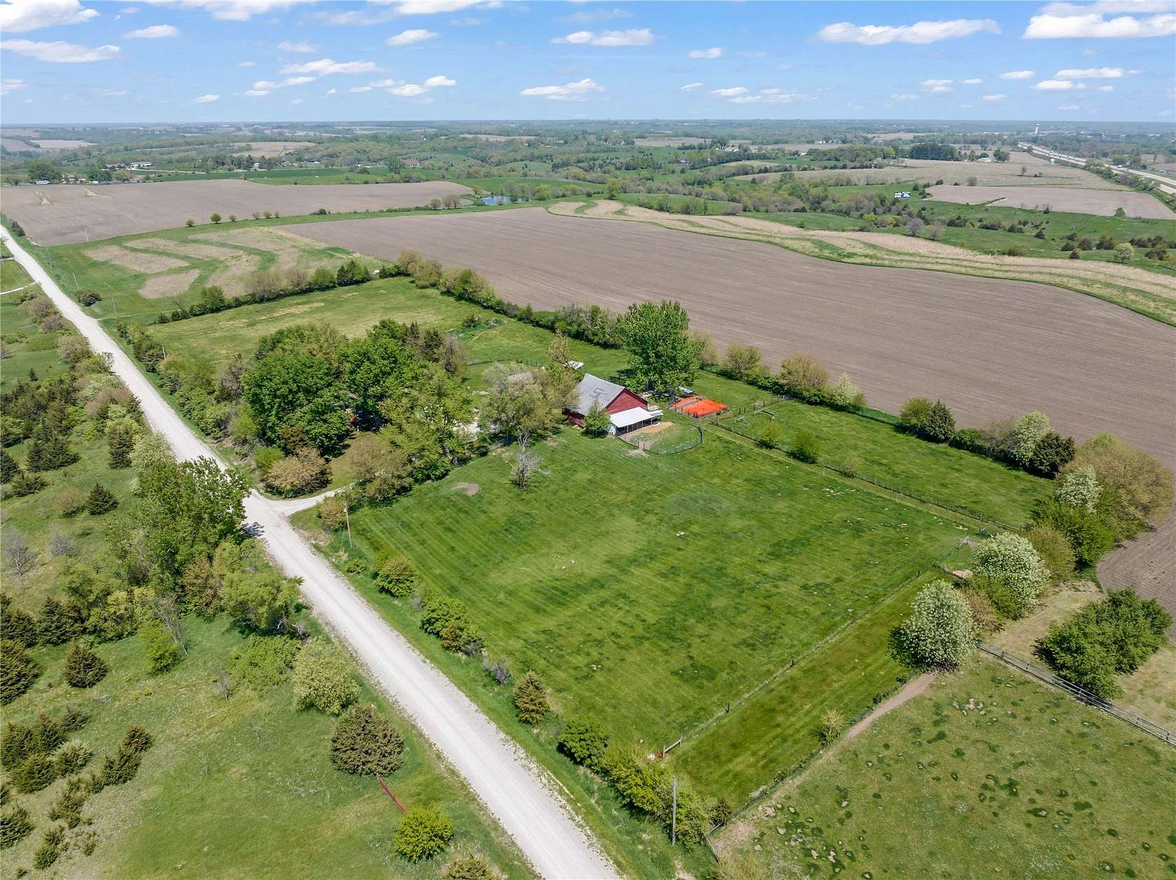 6.75 Acres of Land with Home for Sale in Adel, Iowa