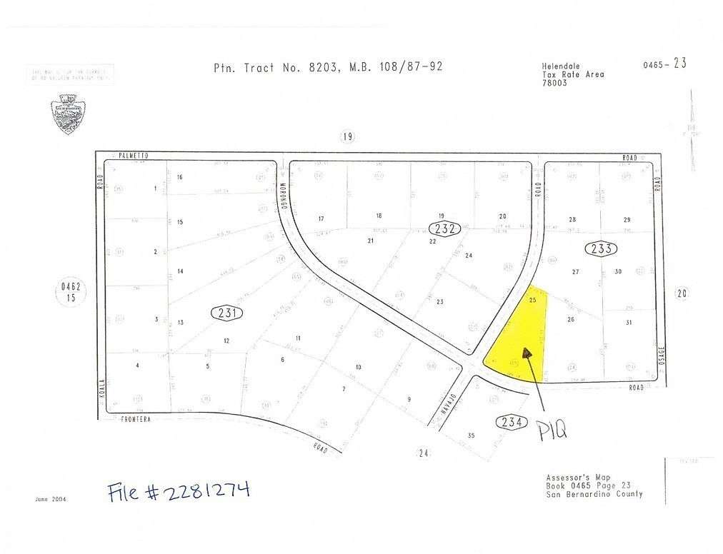 1.89 Acres of Residential Land for Sale in Helendale, California