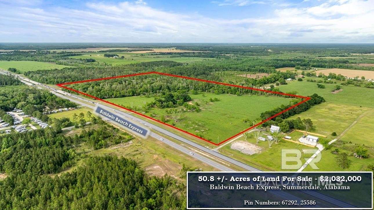 50 Acres of Land for Sale in Summerdale, Alabama