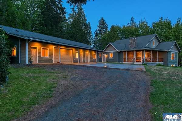 5 Acres of Residential Land with Home for Sale in Port Angeles, Washington