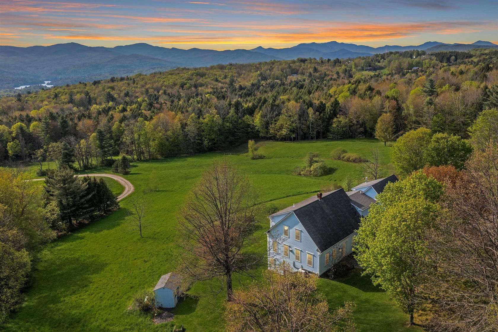 5 Acres of Residential Land with Home for Sale in Waterbury, Vermont