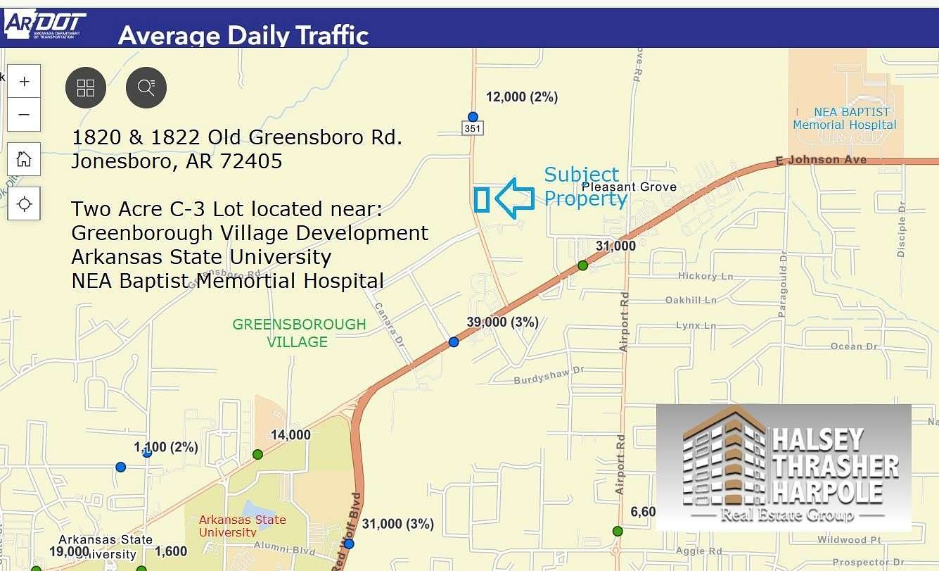 1.29 Acres of Commercial Land for Sale in Jonesboro, Arkansas