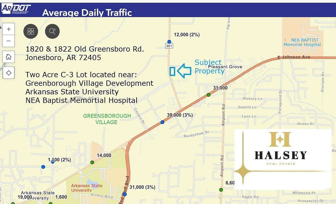1.29 Acres of Commercial Land for Sale in Jonesboro, Arkansas