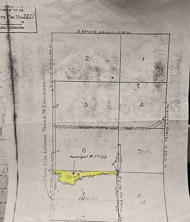 7.35 Acres of Land for Sale in Rodessa, Louisiana