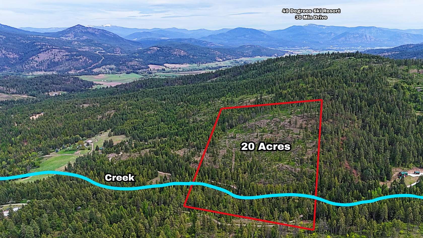 20 Acres of Recreational & Residential Land for Sale in Addy, Washington