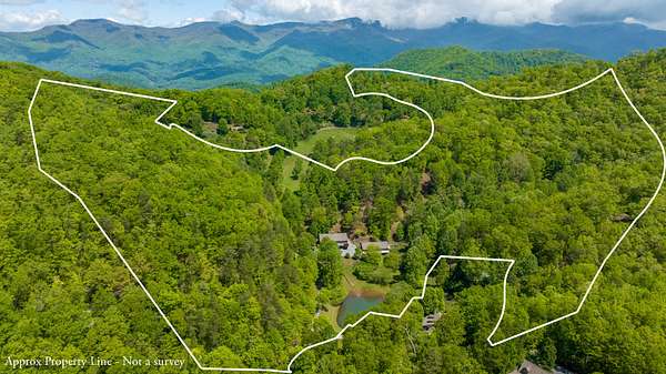 60.2 Acres of Recreational Land with Home for Sale in Sylva, North Carolina