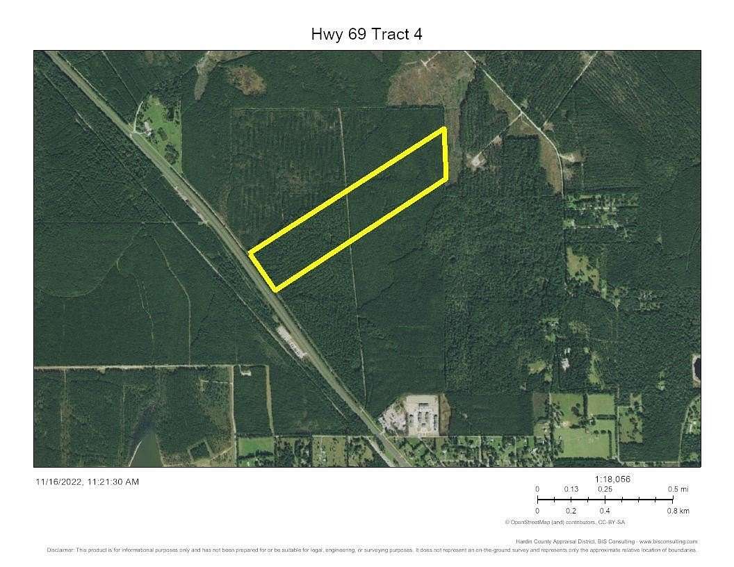 68.5 Acres of Land for Sale in Kountze, Texas