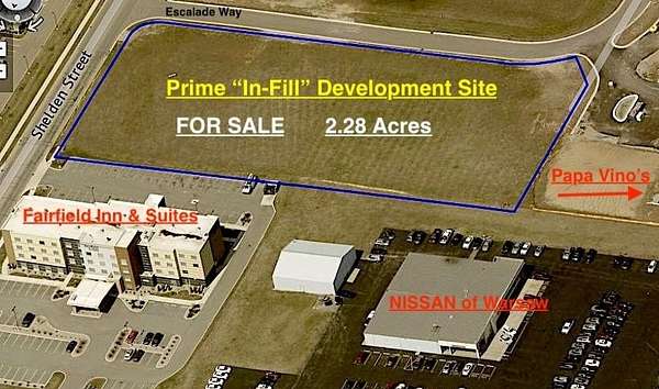 2.28 Acres of Commercial Land for Sale in Warsaw, Indiana