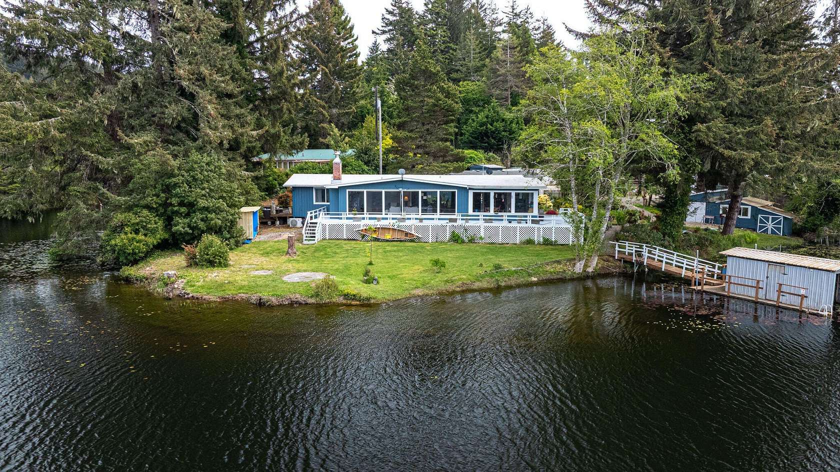 34 Acres of Recreational Land with Home for Sale in North Bend, Oregon