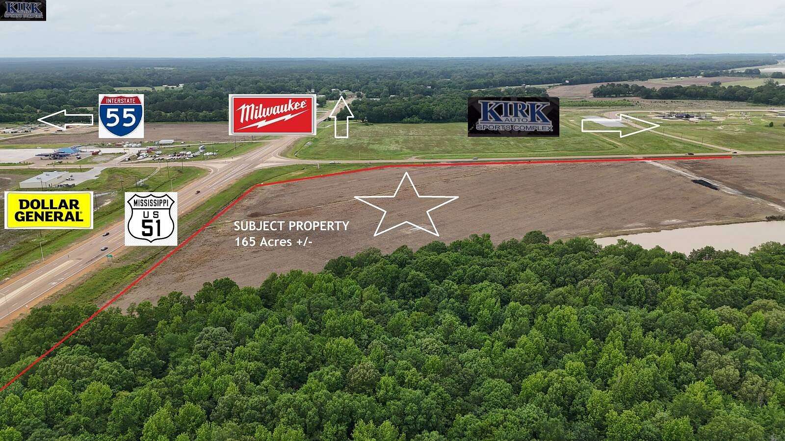 165 Acres of Land for Sale in Grenada, Mississippi