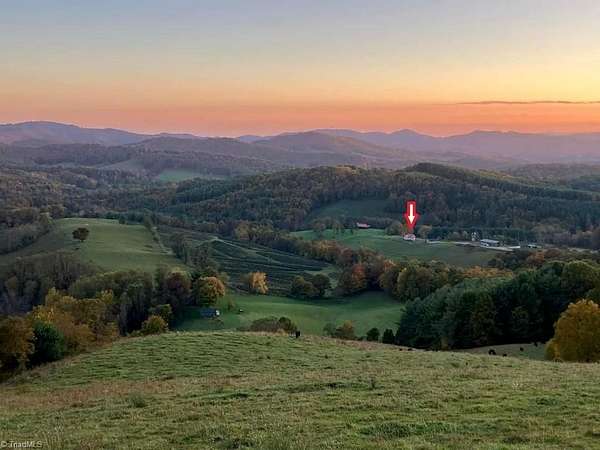 6.8 Acres of Residential Land with Home for Sale in Laurel Springs, North Carolina