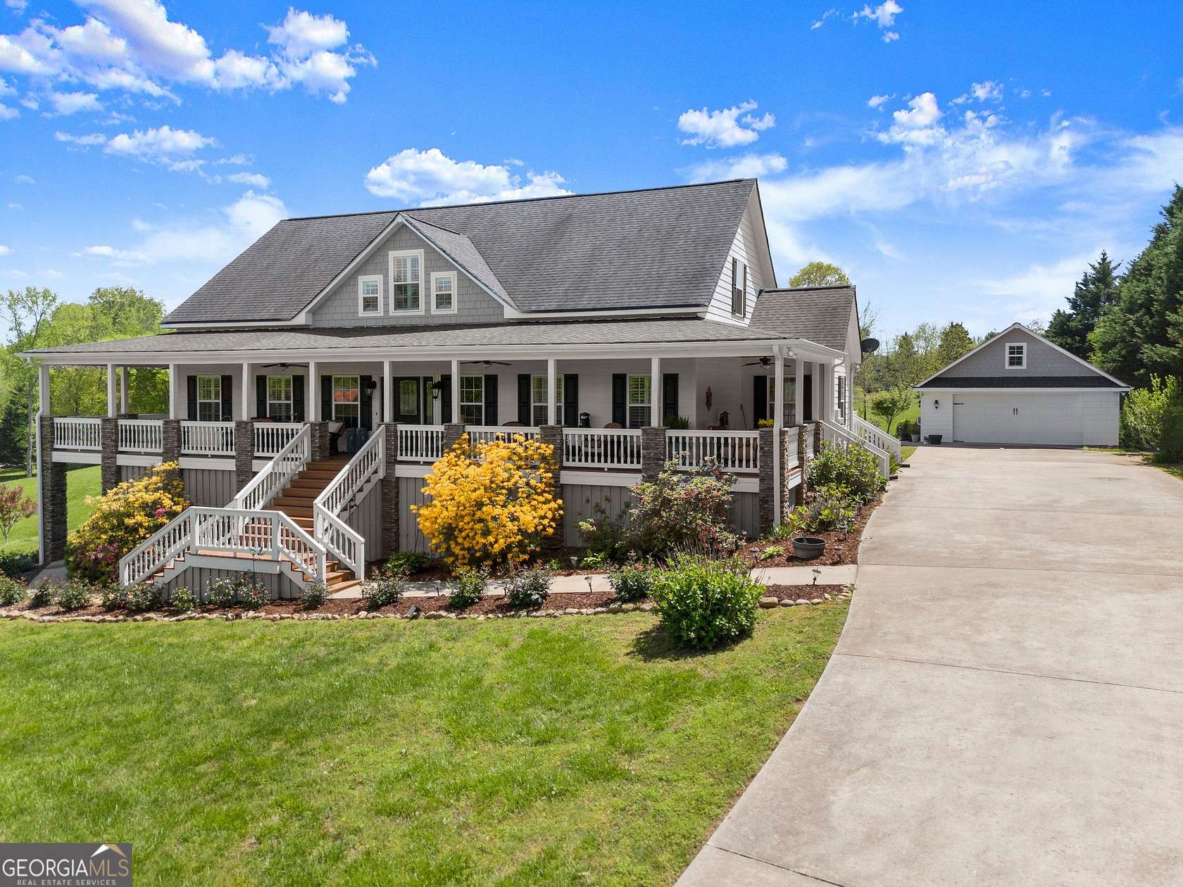 10.5 Acres of Land with Home for Sale in Cleveland, Georgia