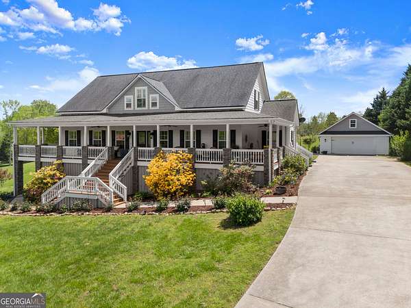 10.5 Acres of Land with Home for Sale in Cleveland, Georgia