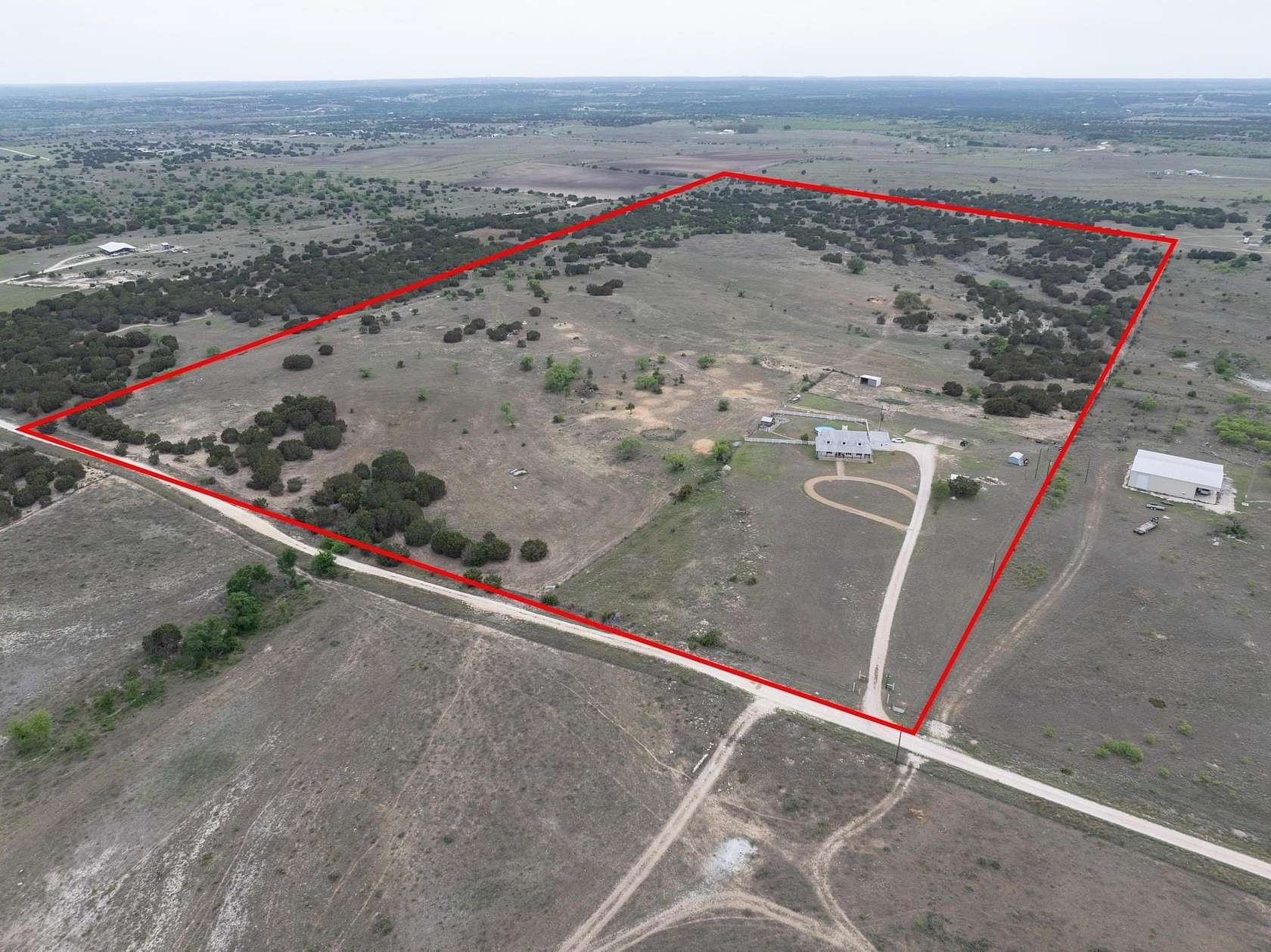49.6 Acres of Agricultural Land with Home for Sale in Burnet, Texas