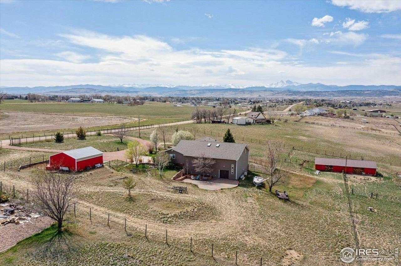 11 Acres of Land with Home for Sale in Berthoud, Colorado