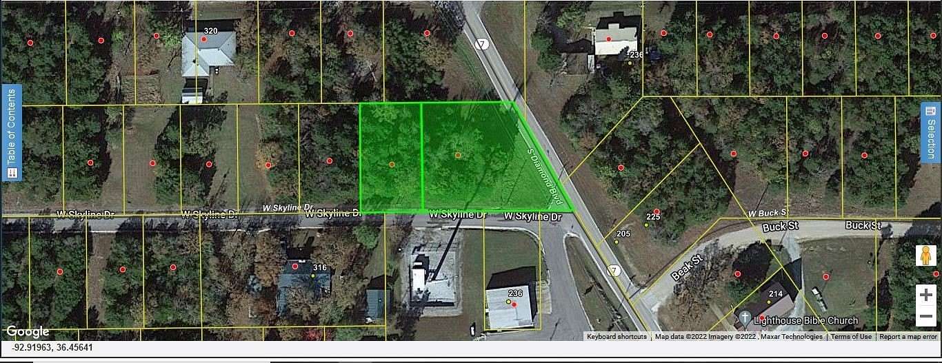 0.6 Acres of Land for Sale in Diamond City, Arkansas