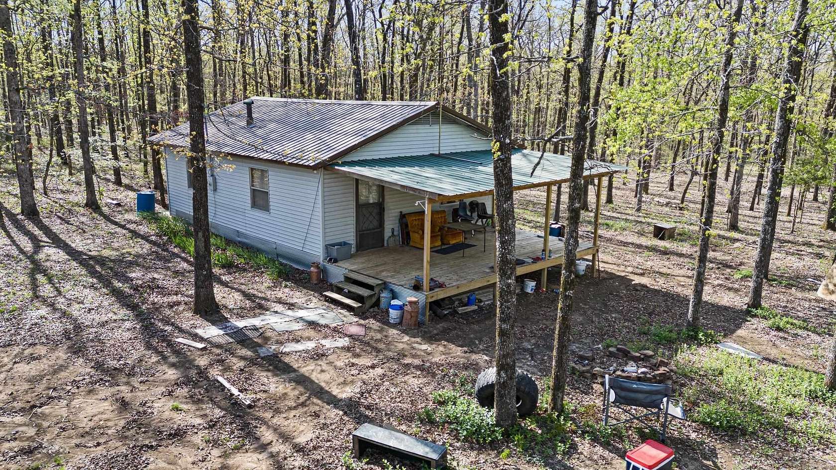 20 Acres of Recreational Land with Home for Sale in Jerusalem, Arkansas