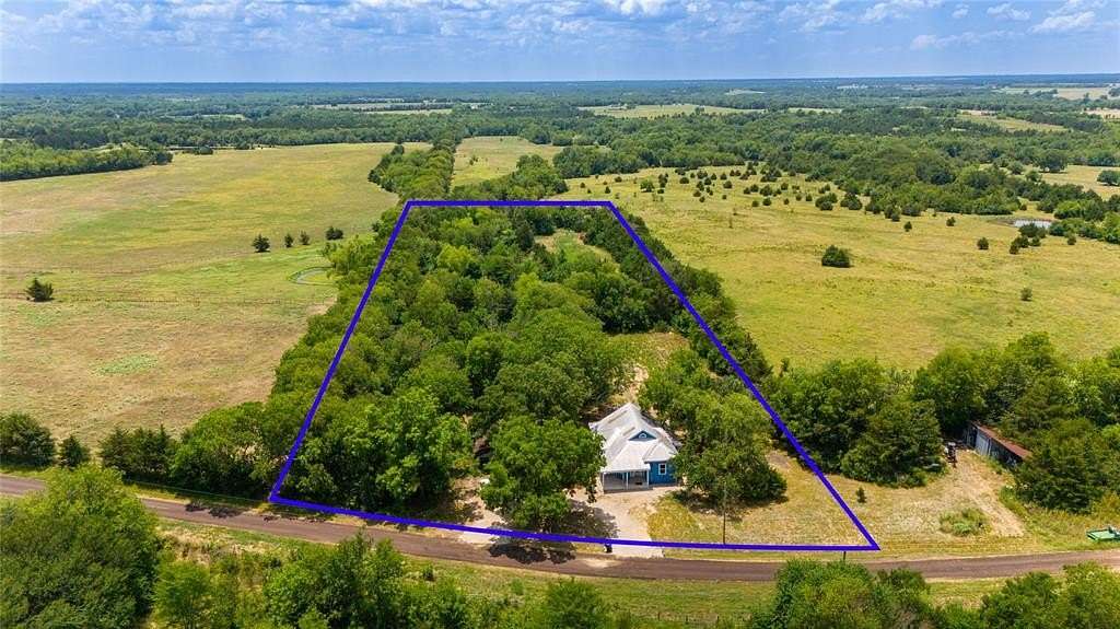 4.75 Acres of Land with Home for Sale in Honey Grove, Texas