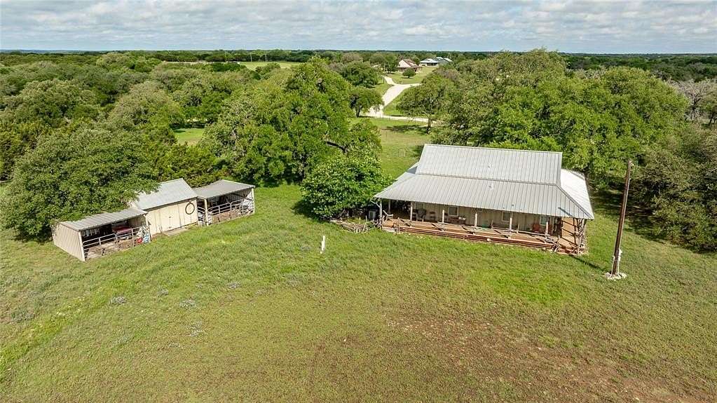 5 Acres of Land with Home for Sale in Meridian, Texas