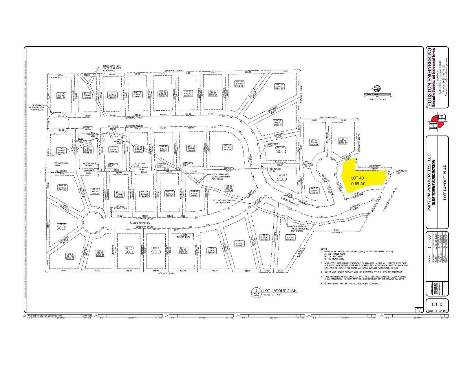 0.69 Acres of Residential Land for Sale in Pontotoc, Mississippi
